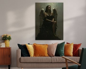 Ange éthéré dans l'obscurité sur A.D. Digital ART