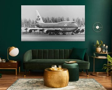 Rollendes KLM-Passagierflugzeug Boeing 747-400. von Jaap van den Berg