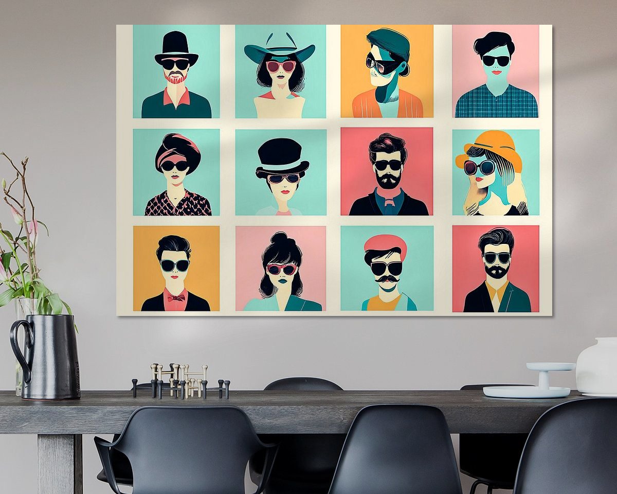 Example of the artwork in a room