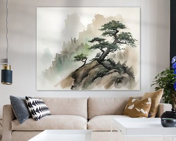 Pine in the Mist - Japandischer Wohnstil