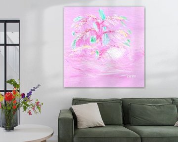 EH PAINTING ART 1989 #0473 Palm Tree Softone