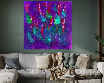 EH PAINTING ART 1989 #0472 Hyazinthen-Feld Lebendigkeit