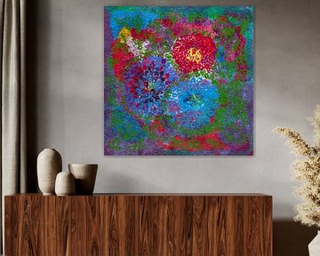 EH PAINTING ART 1993** #0507 Bouquet-floral Liveliness by Willem Hartgers