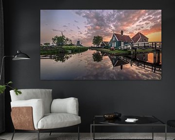 Zonsopgang in Nederland van Achim Thomae Photography