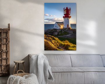 Leuchtturm im Abendlicht