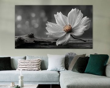 bois flotté avec fleurs sur Gelissen Artworks