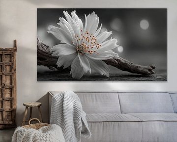 driftwood with flowers by Gelissen Artworks