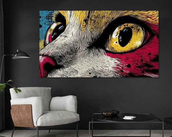 Example of the artwork in a room