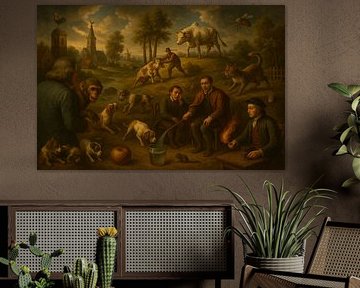 Proverbs Landscape with Animals and Symbolism by Kleurenrijk