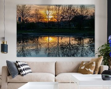 coucher de soleil à Het Vinne sur Claudia Giacomelli