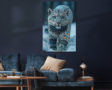 Mythische tijger in de sneeuw van INGO
