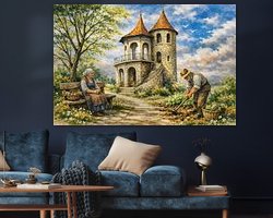 Example of the artwork in a room