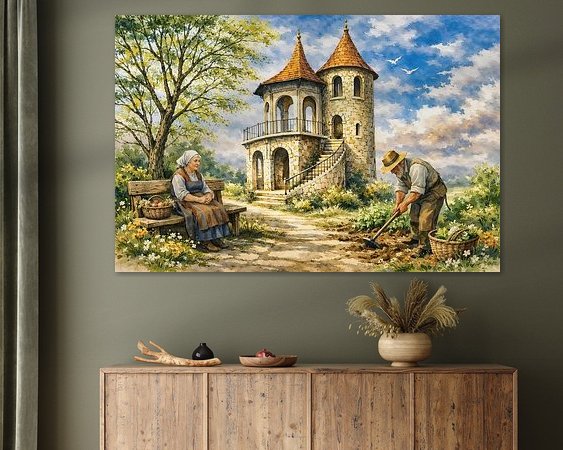 Example of the artwork in a room