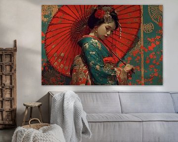 Japanese art Geisha by Egon Zitter