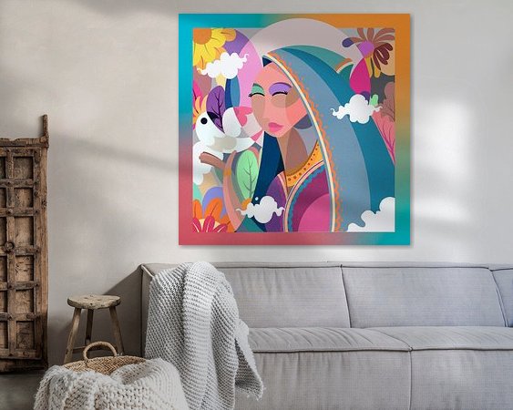 Example of the artwork in a room