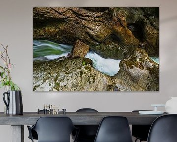 De Breitachklamm-kloof in Tiefenbach bij Obersdorf in de Allgäu van Rico Ködder