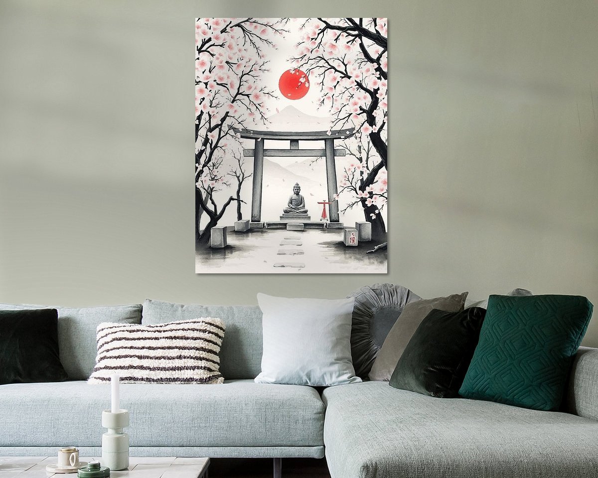 Example of the artwork in a room