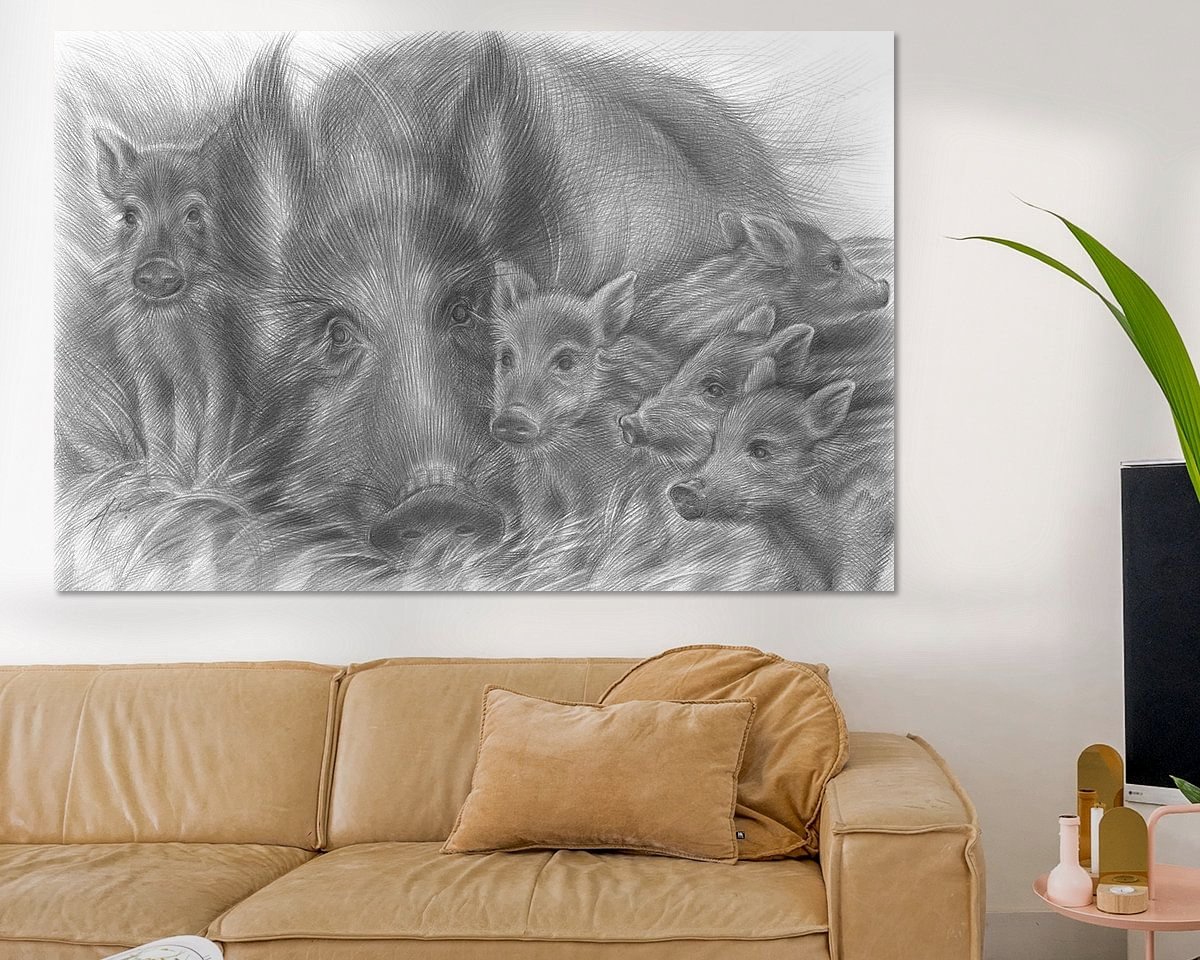 Example of the artwork in a room