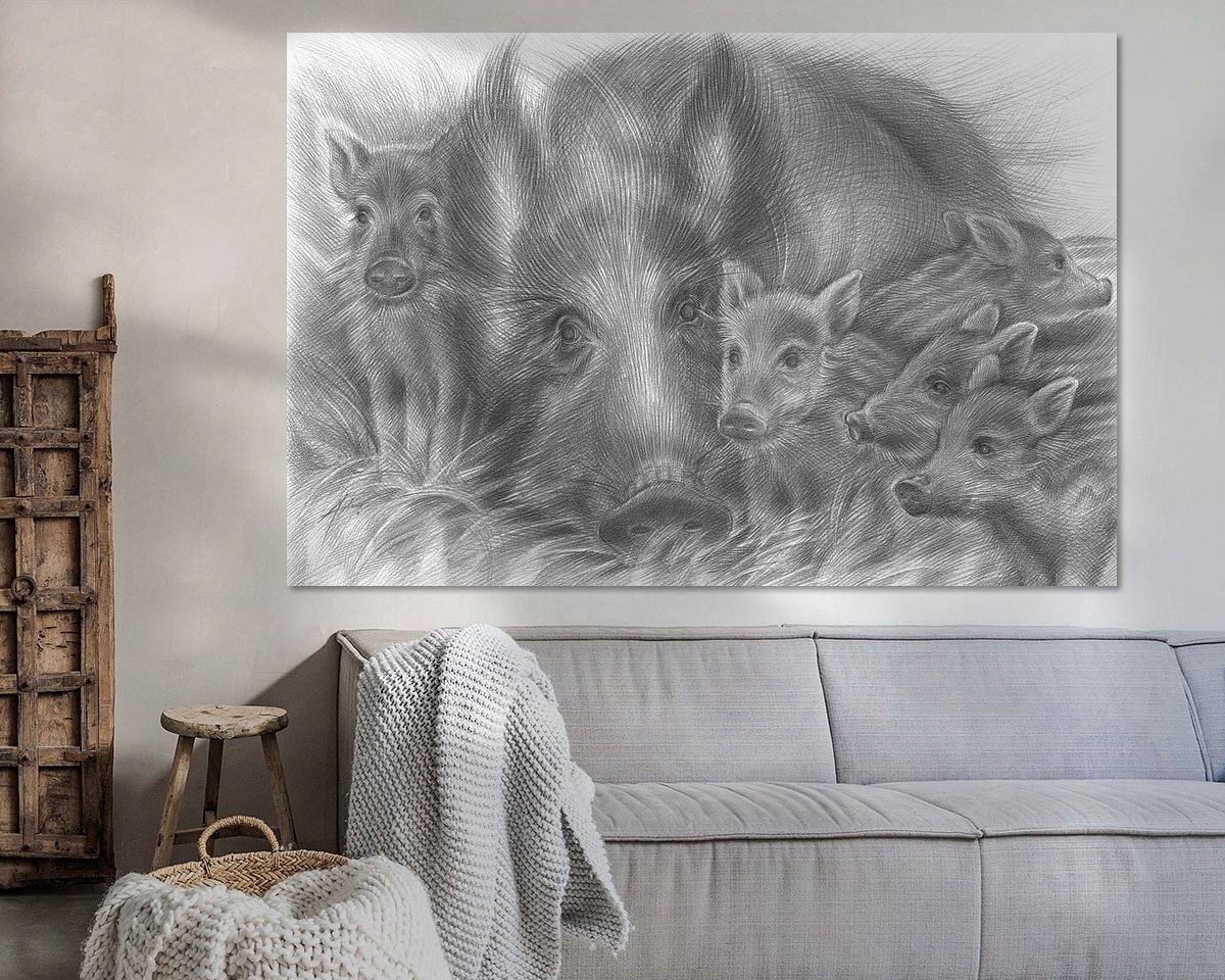 Example of the artwork in a room