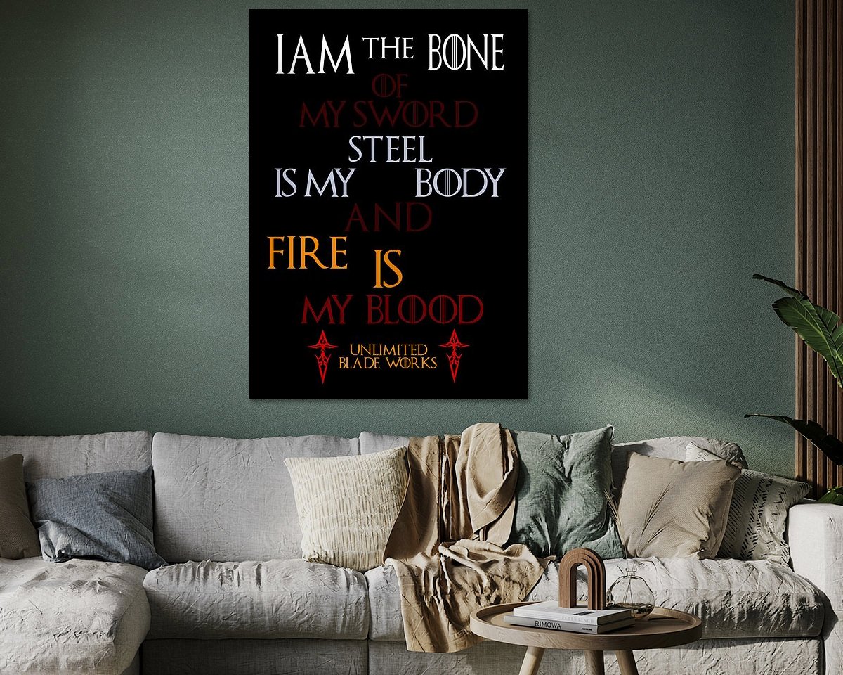 Example of the artwork in a room