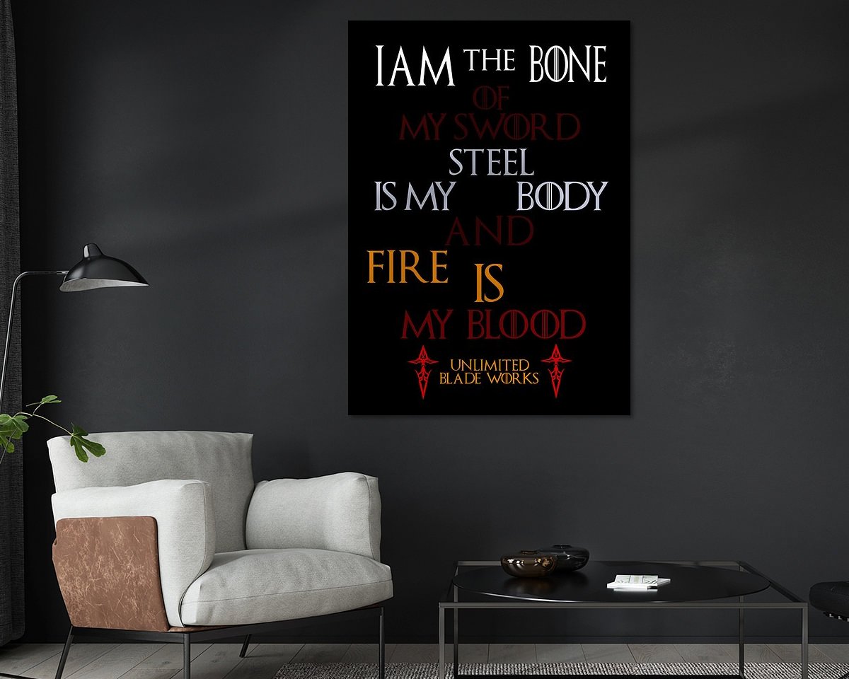 Example of the artwork in a room