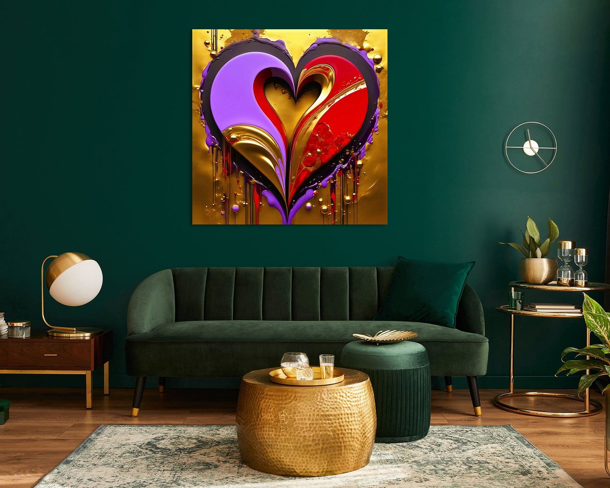 Example of the artwork in a room