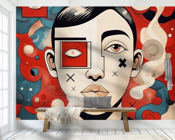 Example of the artwork in a room