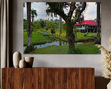 Maison du directeur à la plantation de Frederiksdorp sur Jânio Tjoe-Awie