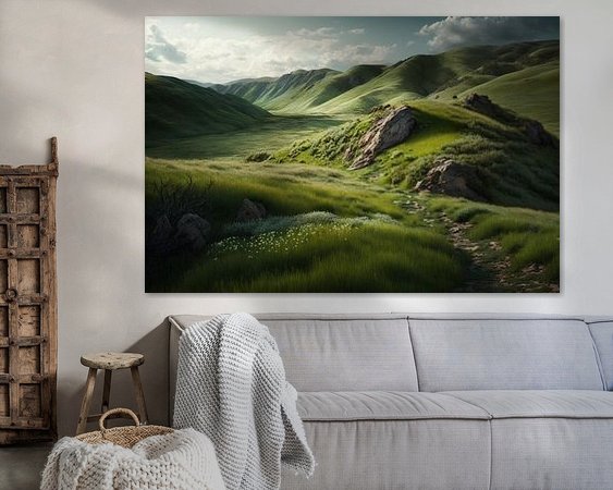 Example of the artwork in a room