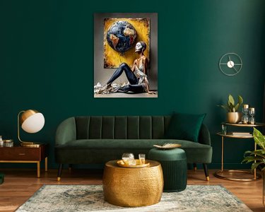 Example of the artwork in a room