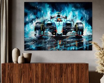 Williams Racing Formula One Watercolor by MIROKKU