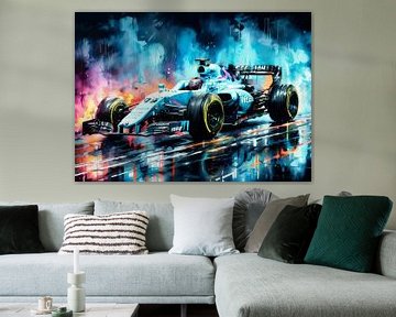 Williams Racing Formula One Watercolor by MIROKKU