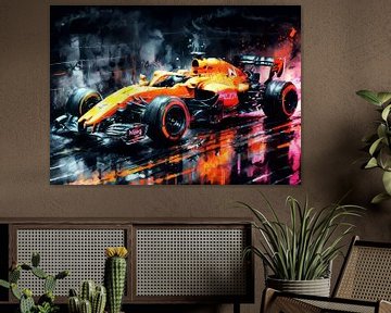 McLaren Formula One Watercolor by MIROKKU