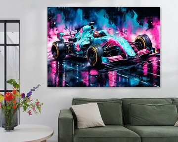 Alpine Formula One Watercolor by MIROKKU