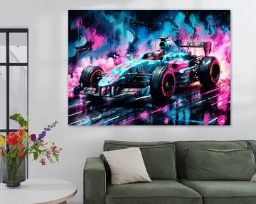 Alpine Formula One Watercolor by MIROKKU