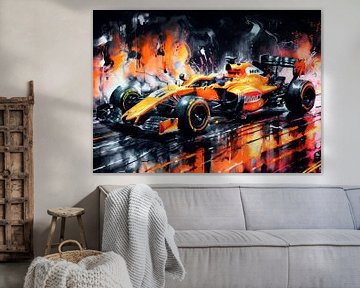 McLaren Formula One Watercolor by MIROKKU