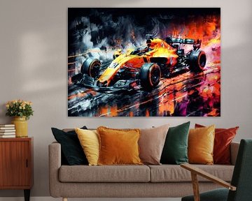 McLaren Formula One Watercolor by MIROKKU