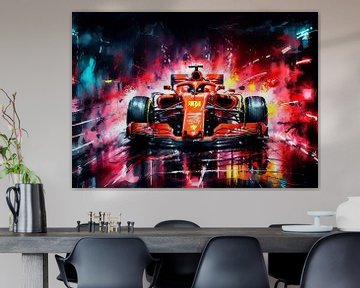 Ferrari Formula One Watercolor by MIROKKU