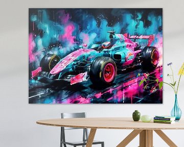 Alpine Formula One Watercolor by MIROKKU