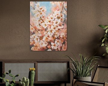 White cherry blossom under spring sky by Whale & Sons