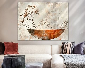Stille in Kupfer und Blume von Dutch Art Works