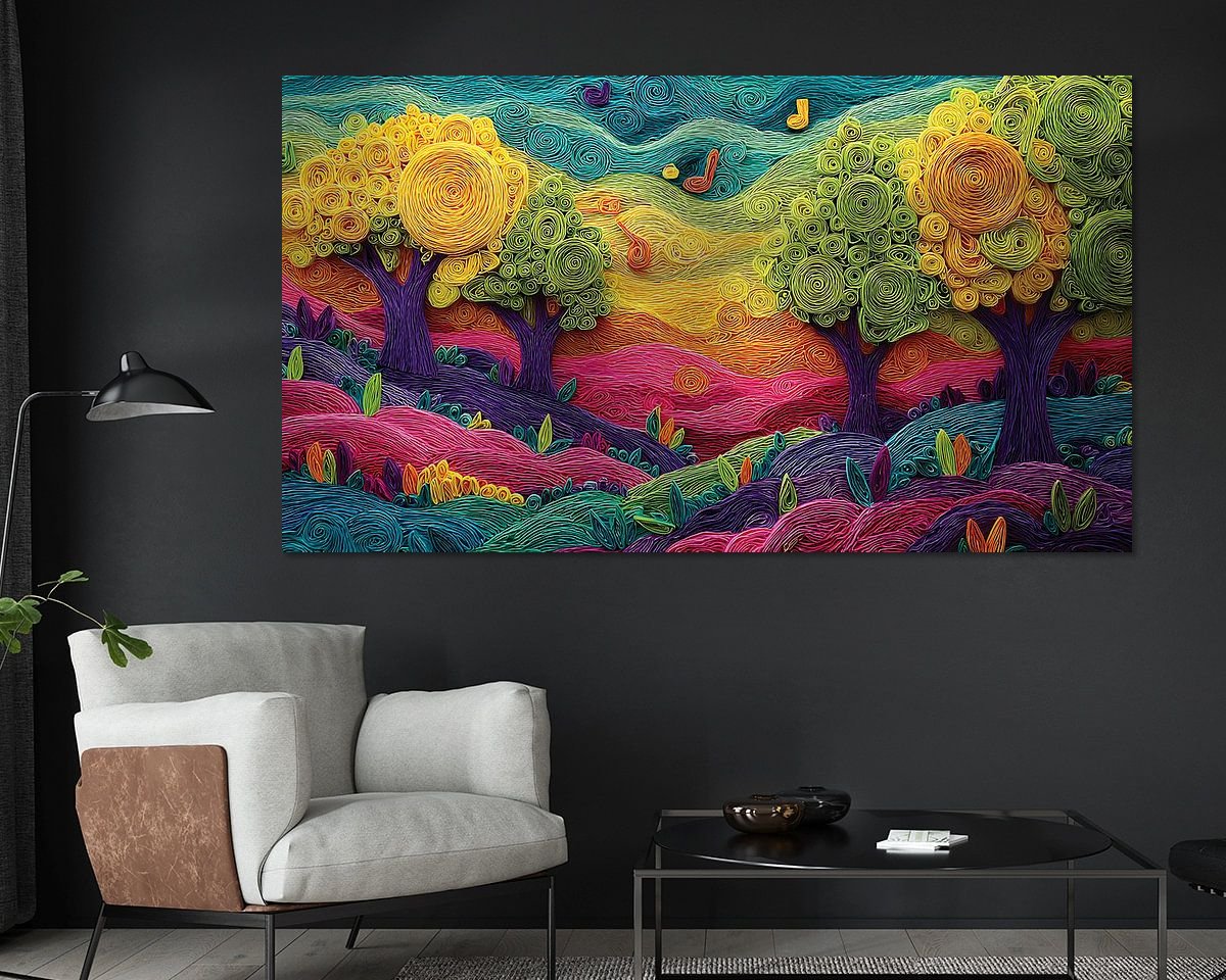 Example of the artwork in a room
