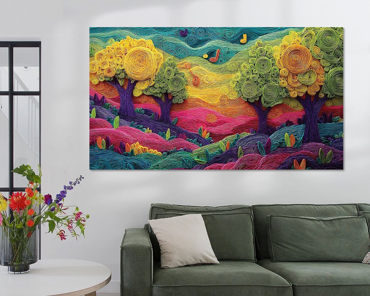 Example of the artwork in a room