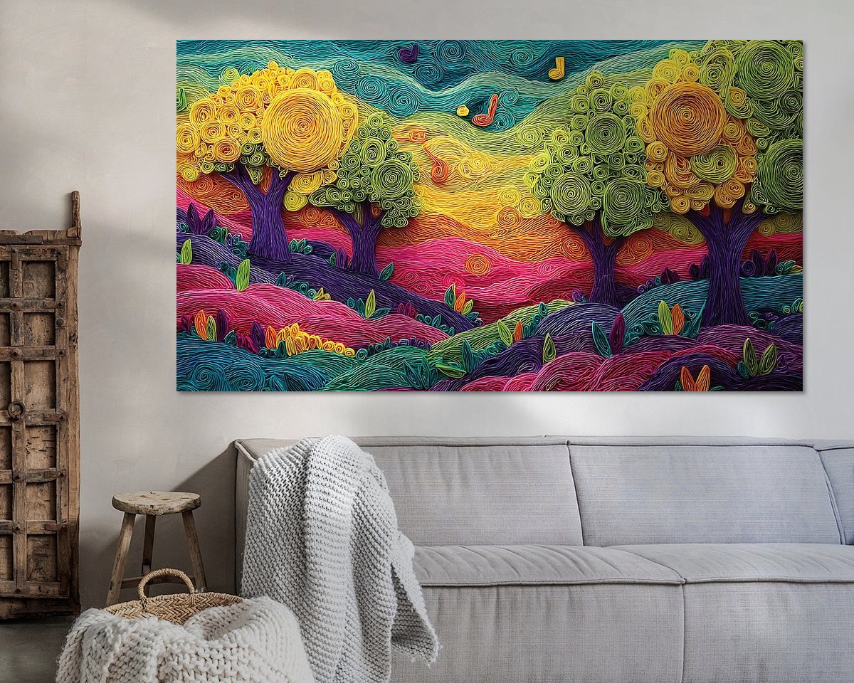 Example of the artwork in a room