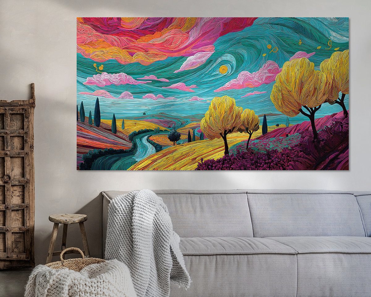 Example of the artwork in a room