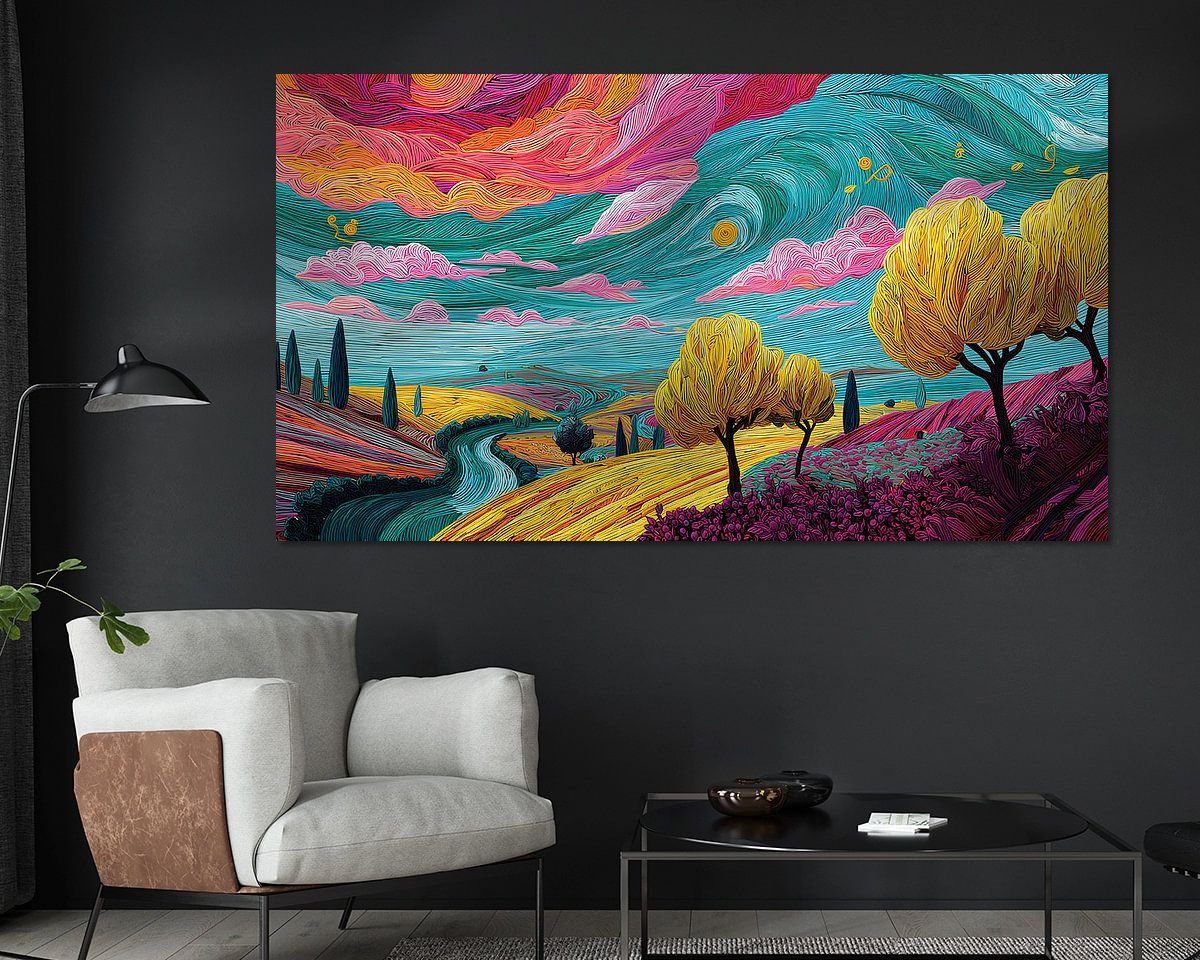 Example of the artwork in a room
