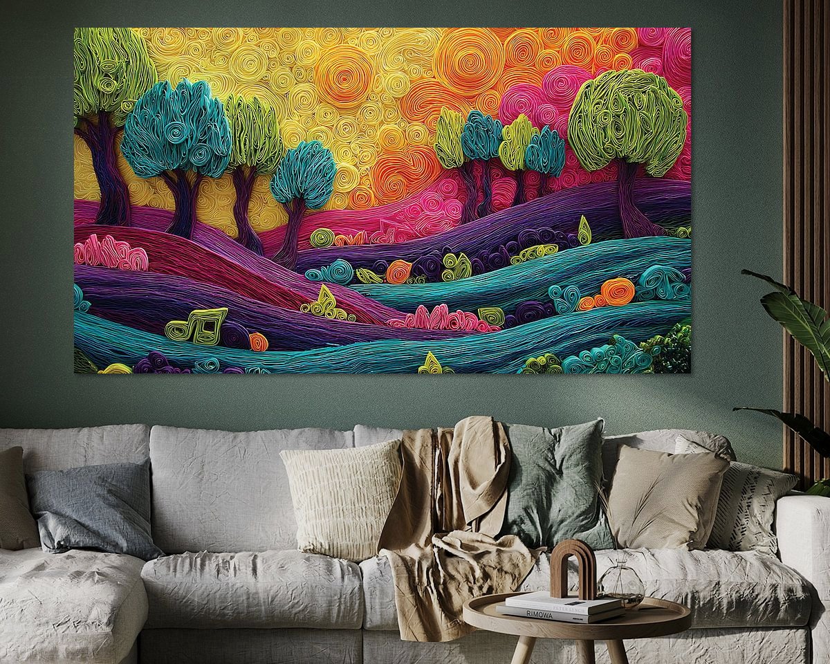 Example of the artwork in a room