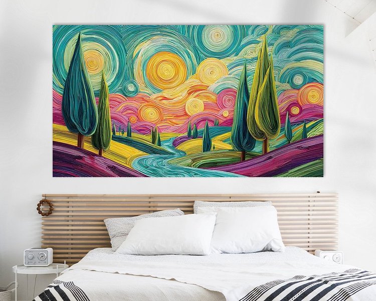 Example of the artwork in a room