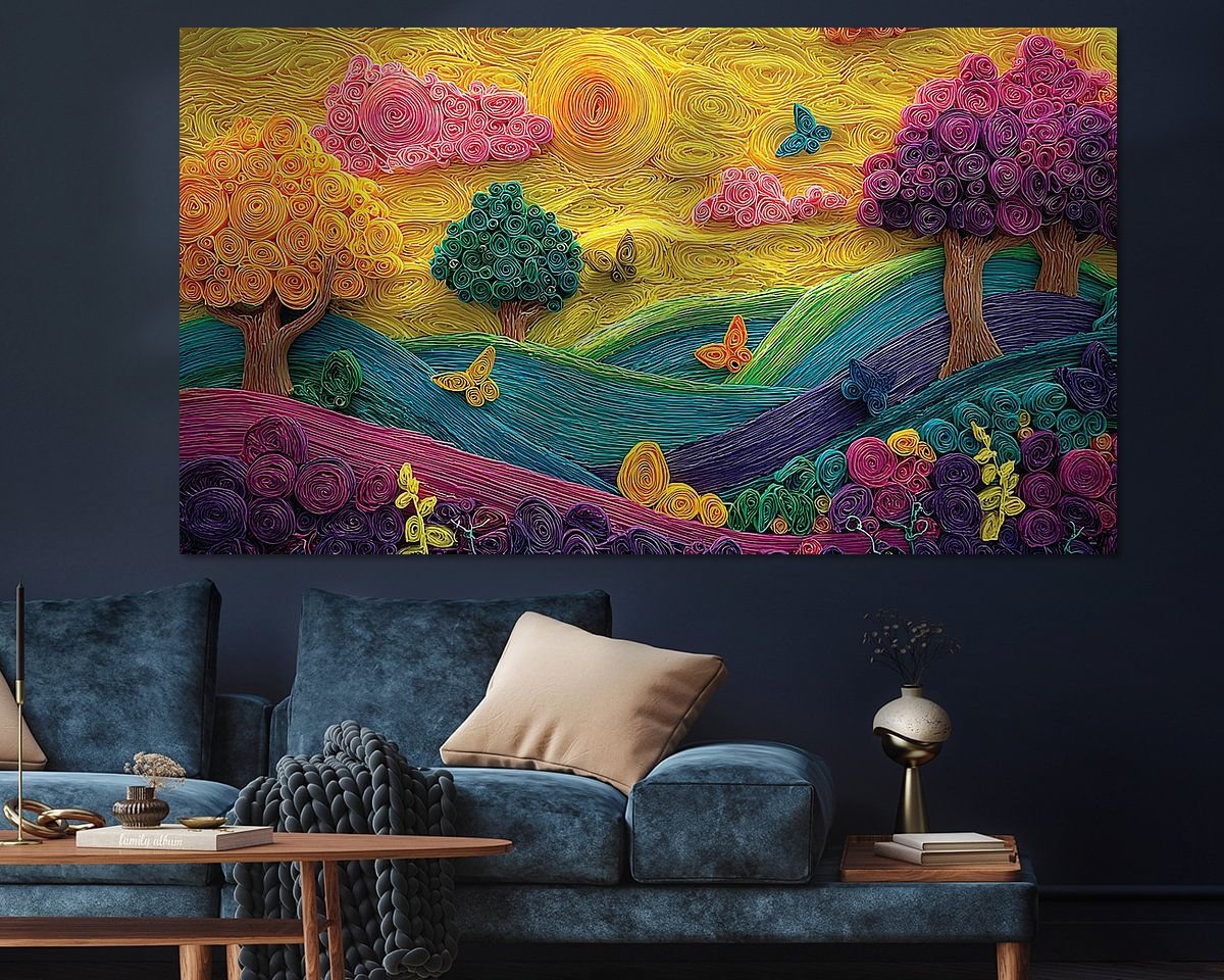 Example of the artwork in a room