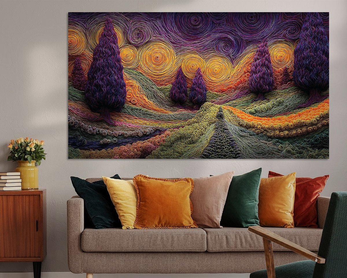 Example of the artwork in a room